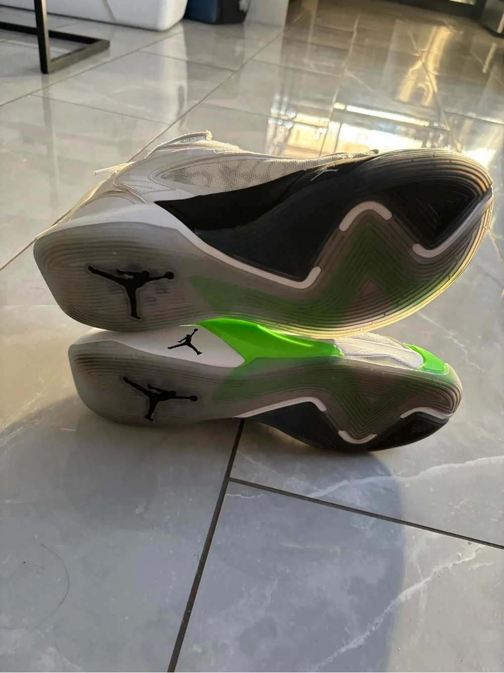 Air Jordan Luka 2 Trick shot                     White with Neon Green Accents